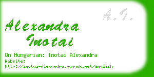 alexandra inotai business card